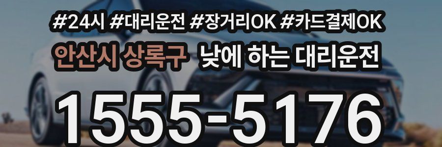 안산시 상록구 낮에 하는 대리운전