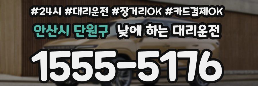 안산시 단원구 낮에 하는 대리운전