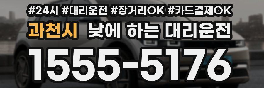 과천시 낮에 하는 대리운전