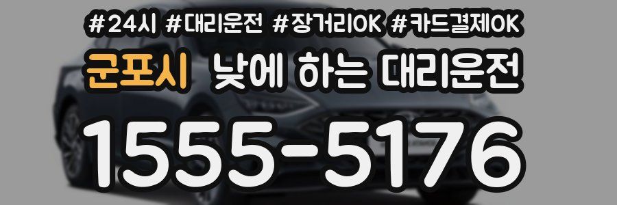 군포시 낮에 하는 대리운전