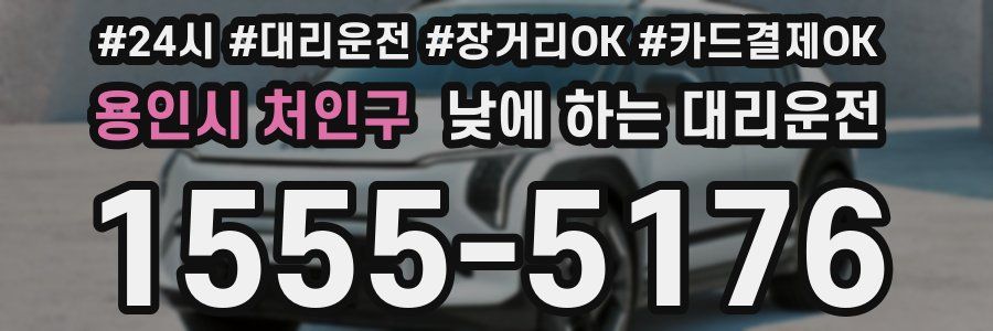 용인시 처인구 낮에 하는 대리운전