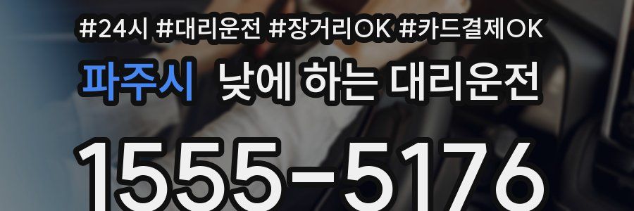 파주시 낮에 하는 대리운전