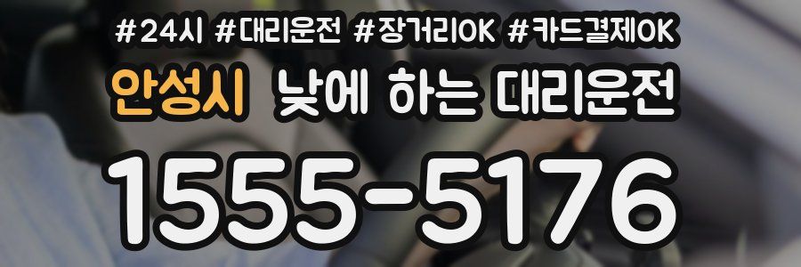 안성시 낮에 하는 대리운전