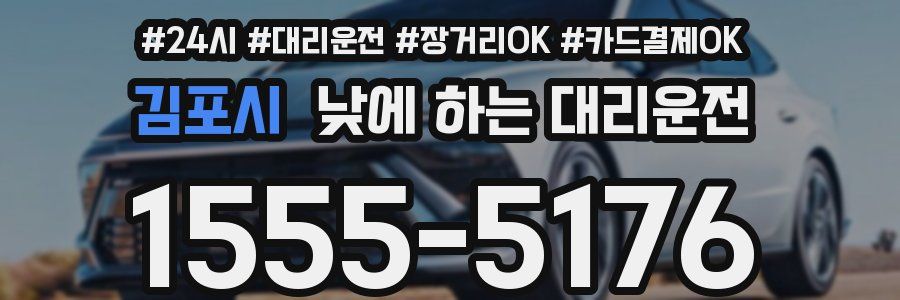 김포시 낮에 하는 대리운전