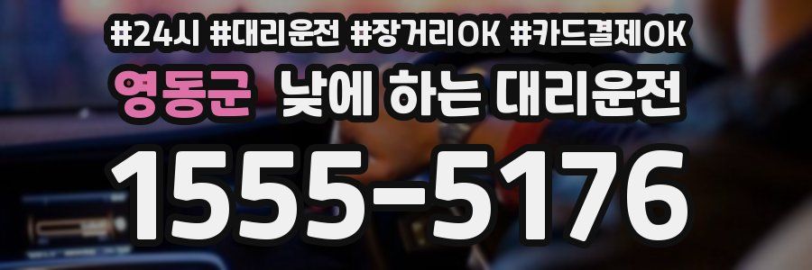영동군 낮에 하는 대리운전