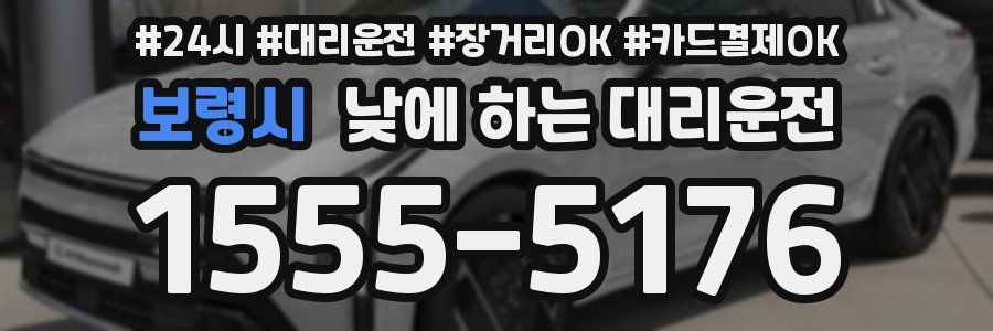 보령시 낮에 하는 대리운전