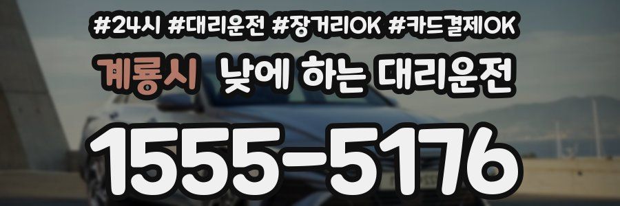계룡시 낮에 하는 대리운전