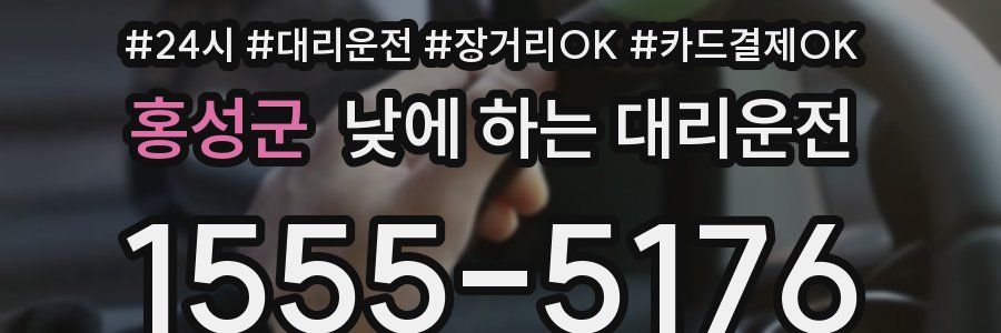홍성군 낮에 하는 대리운전