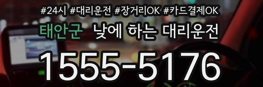 태안군 낮에 하는 대리운전