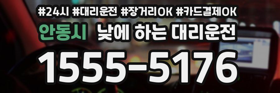 안동시 낮에 하는 대리운전