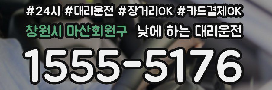 창원시 마산회원구 낮에 하는 대리운전
