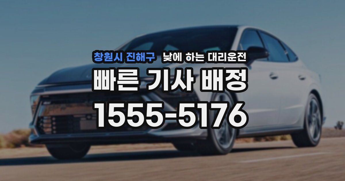 창원시 진해구 낮에 하는 대리운전