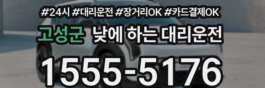 고성군 낮에 하는 대리운전