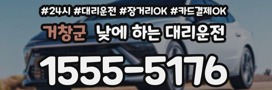 거창군 낮에 하는 대리운전