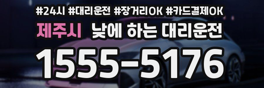 제주시 낮에 하는 대리운전