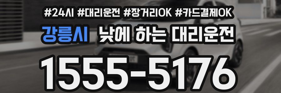 강릉시 낮에 하는 대리운전