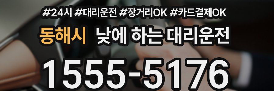 동해시 낮에 하는 대리운전