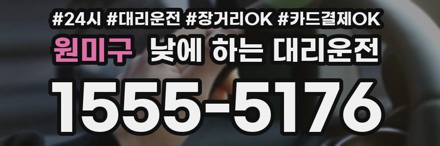 원미구 낮에 하는 대리운전