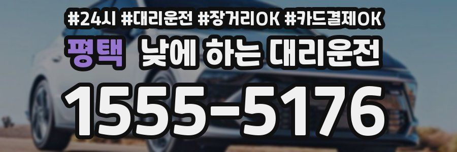 평택 낮에 하는 대리운전