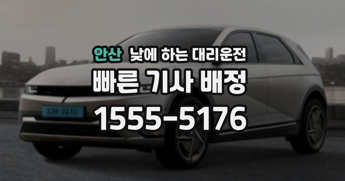 안산 낮에 하는 대리운전