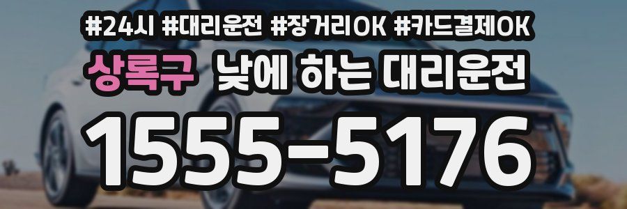 상록구 낮에 하는 대리운전