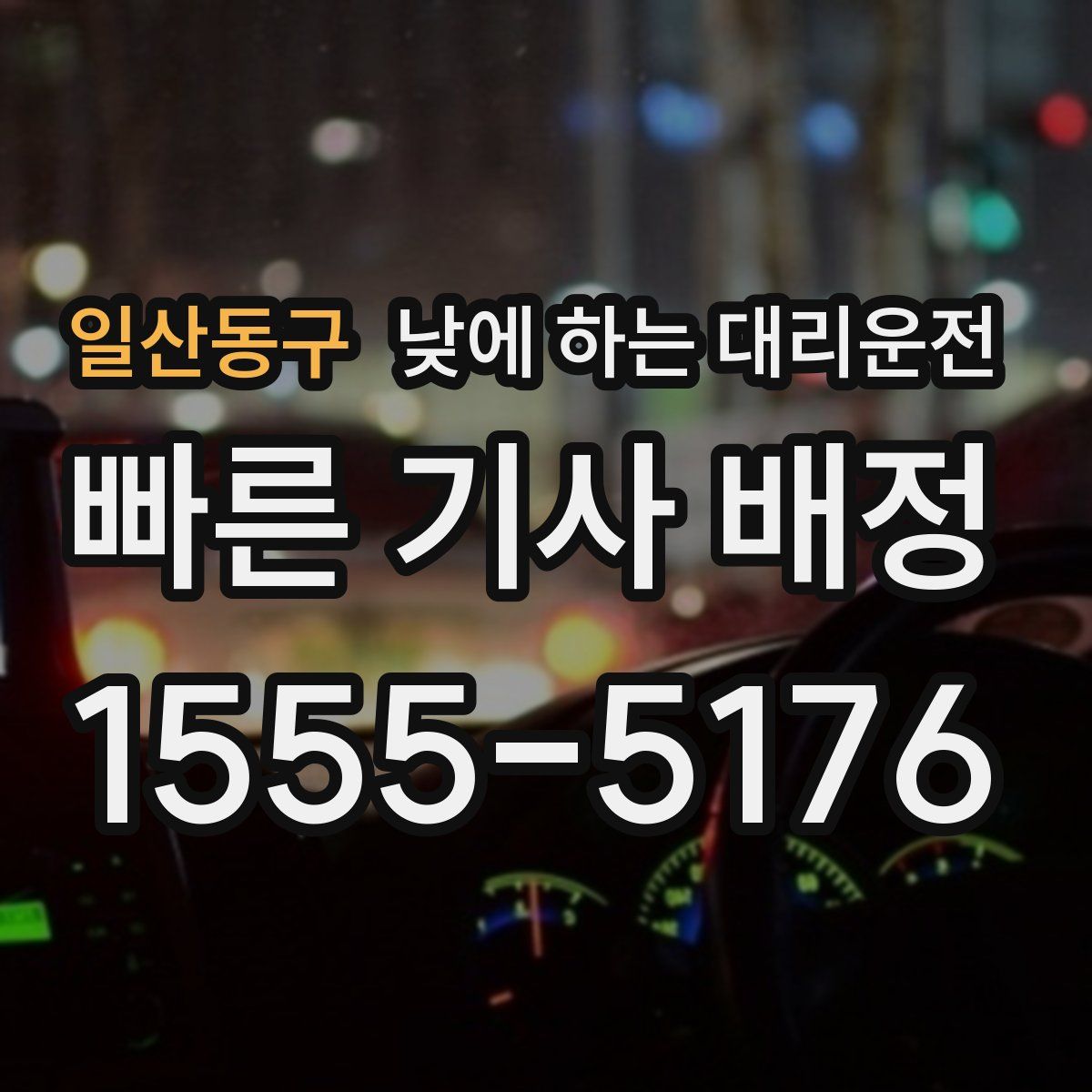 일산동구 낮에 하는 대리운전