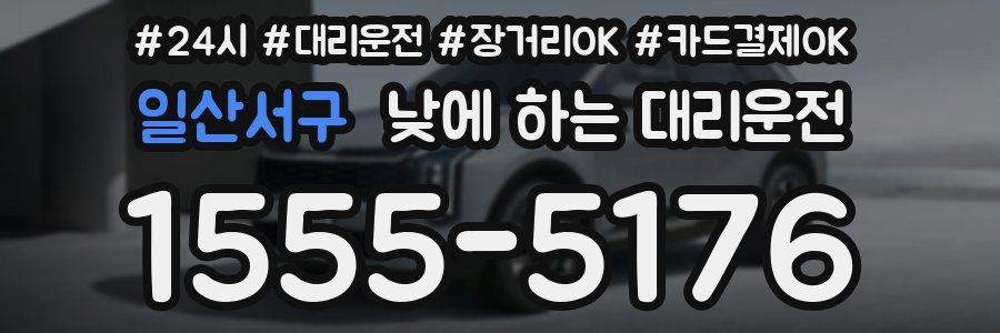 일산서구 낮에 하는 대리운전