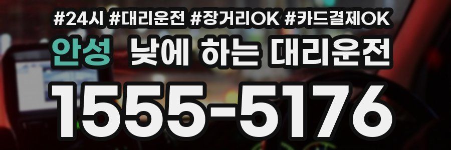 안성 낮에 하는 대리운전