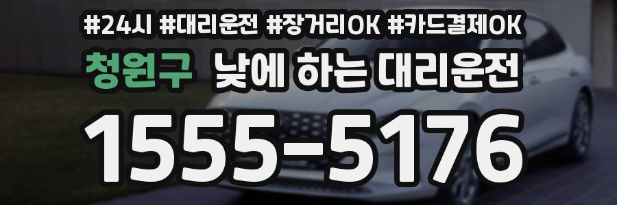 청원구 낮에 하는 대리운전