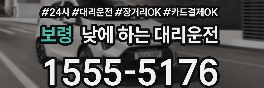 보령 낮에 하는 대리운전