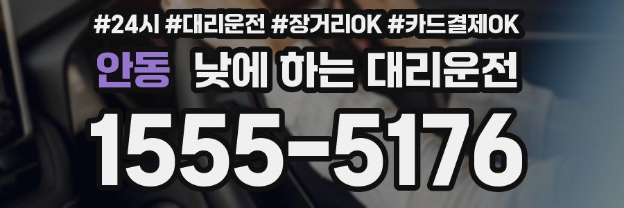 안동 낮에 하는 대리운전