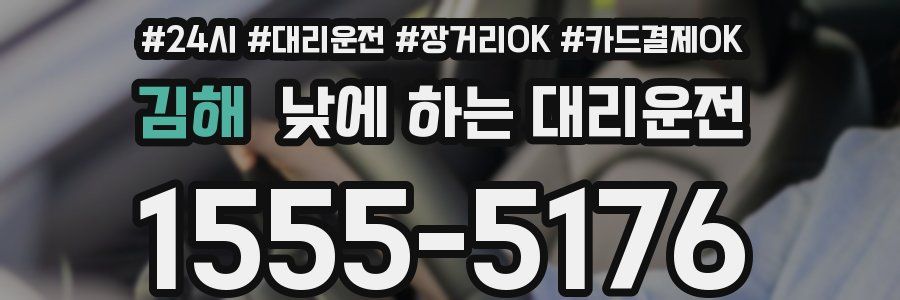 김해 낮에 하는 대리운전