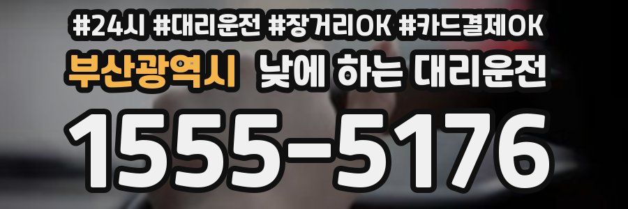 부산광역시 낮에 하는 대리운전