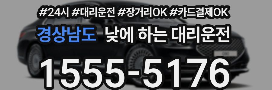 경상남도 낮에 하는 대리운전