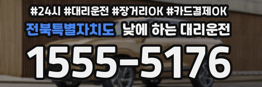 전북특별자치도 낮에 하는 대리운전