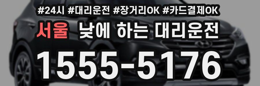 서울 낮에 하는 대리운전