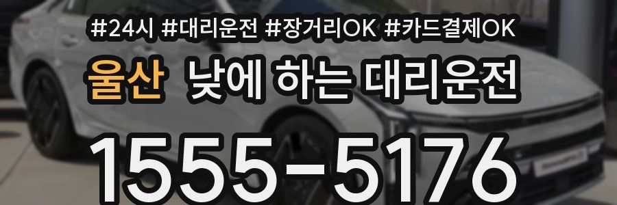 울산 낮에 하는 대리운전