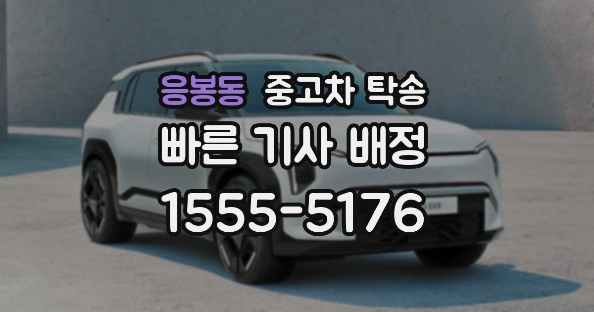 응봉동 중고차 탁송