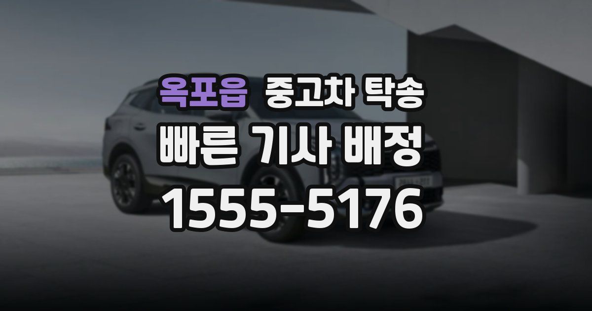 옥포읍 중고차 탁송