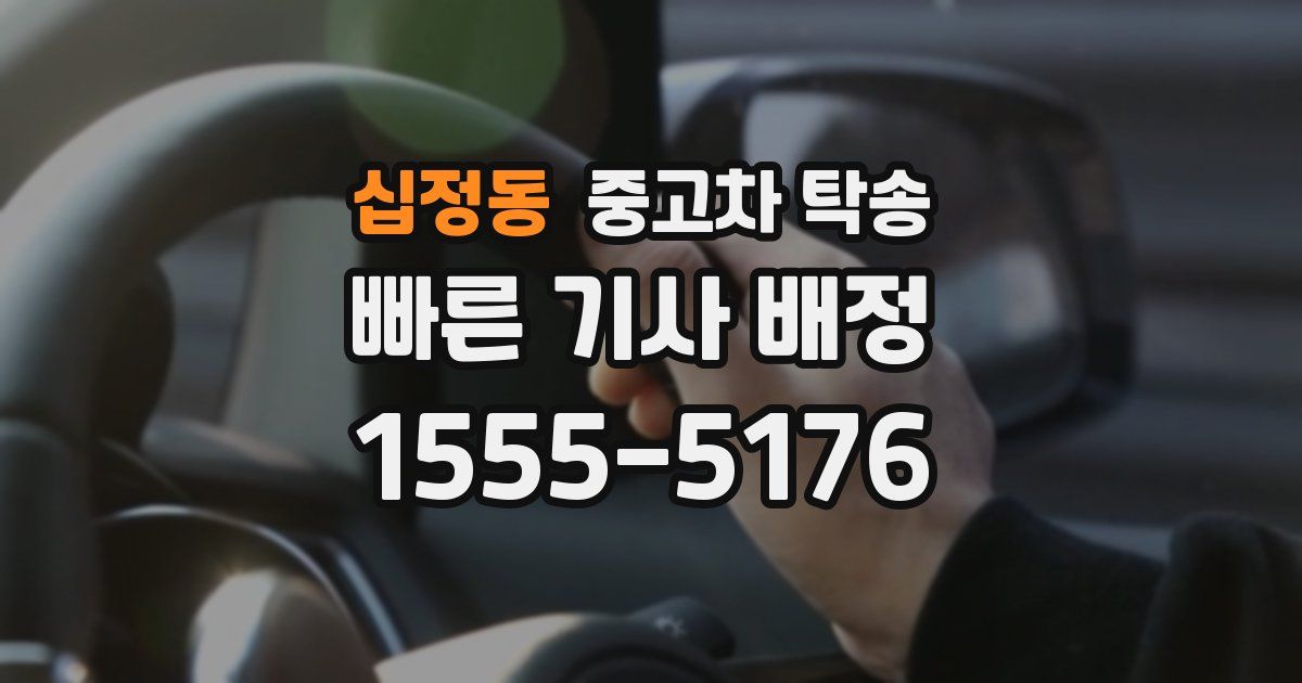 십정동 중고차 탁송