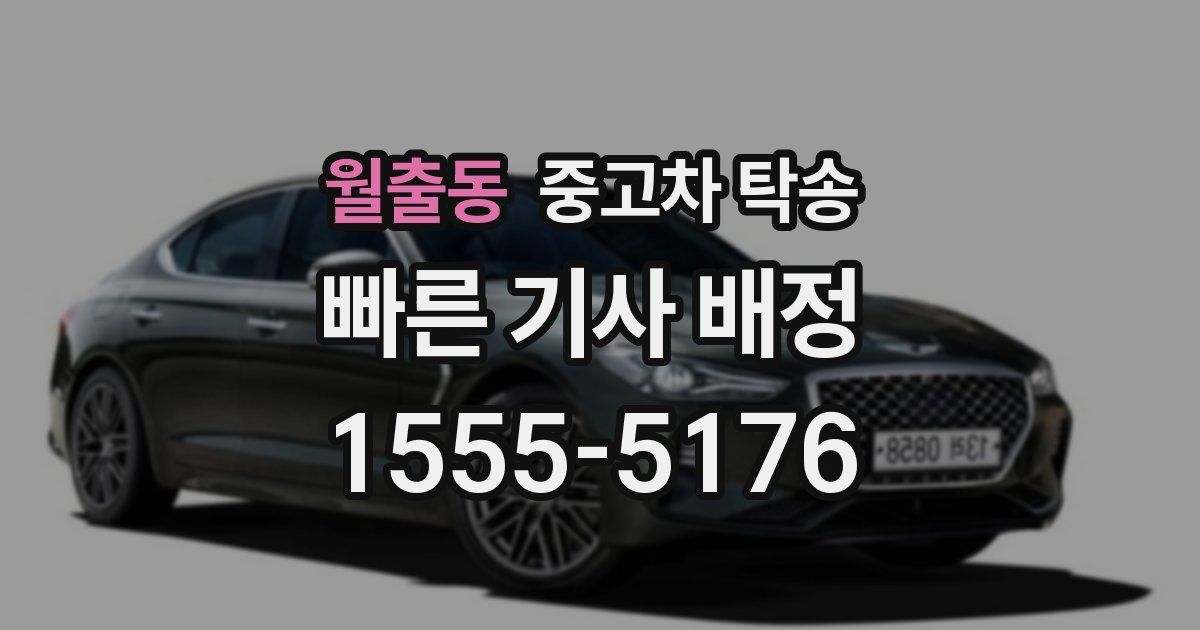 월출동 중고차 탁송
