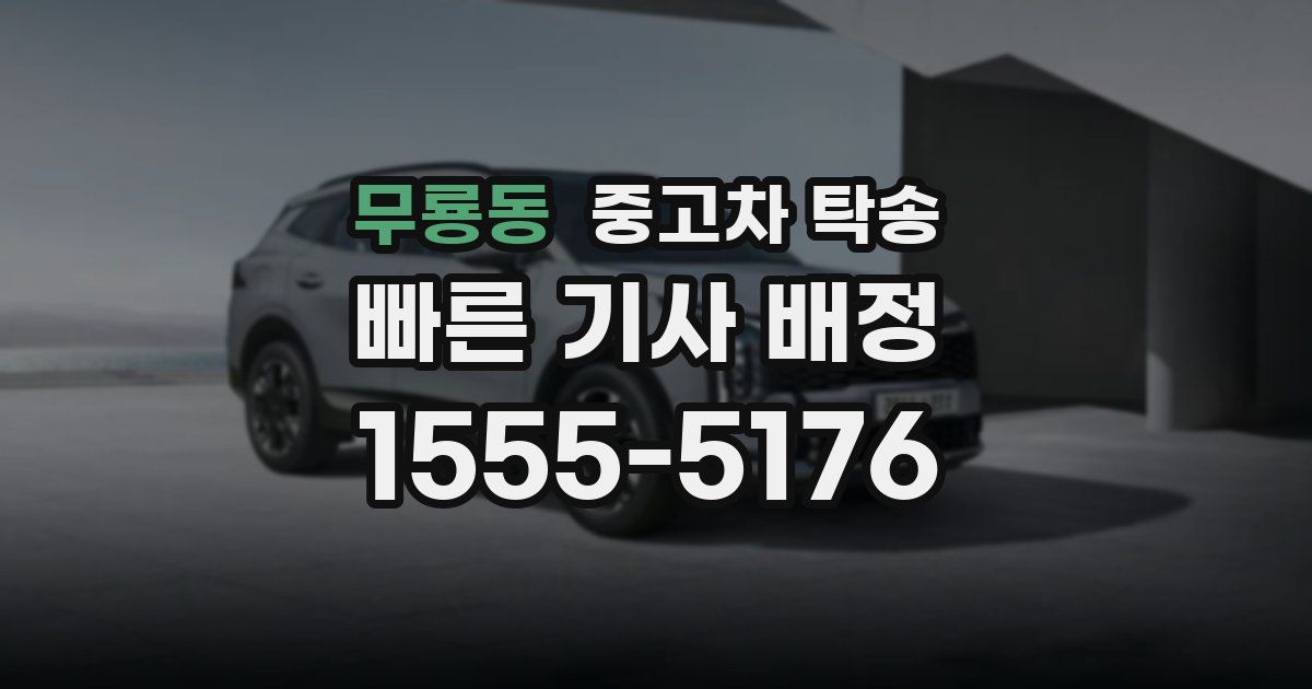 무룡동 중고차 탁송