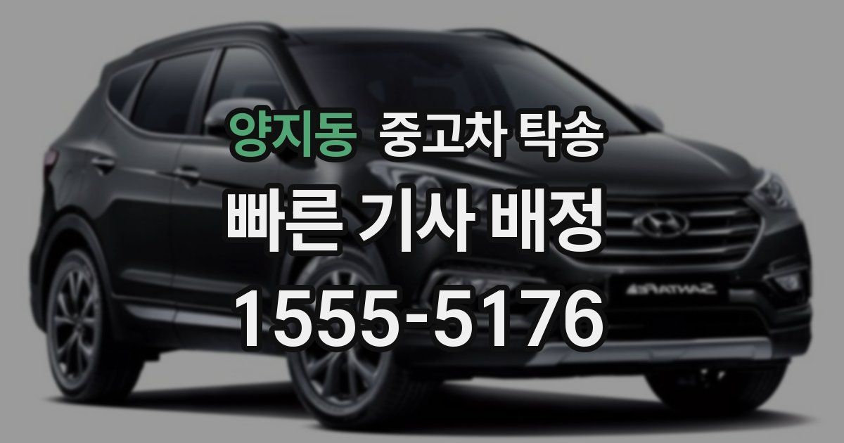 양지동 중고차 탁송