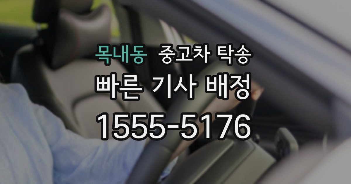 목내동 중고차 탁송