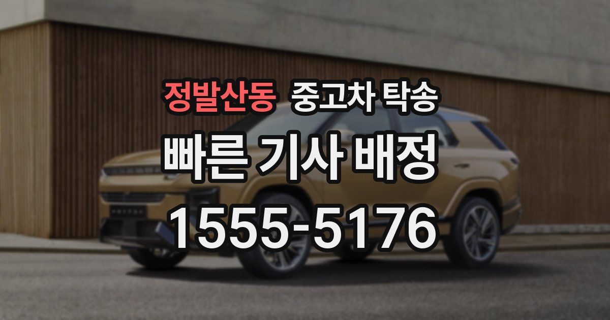 정발산동 중고차 탁송