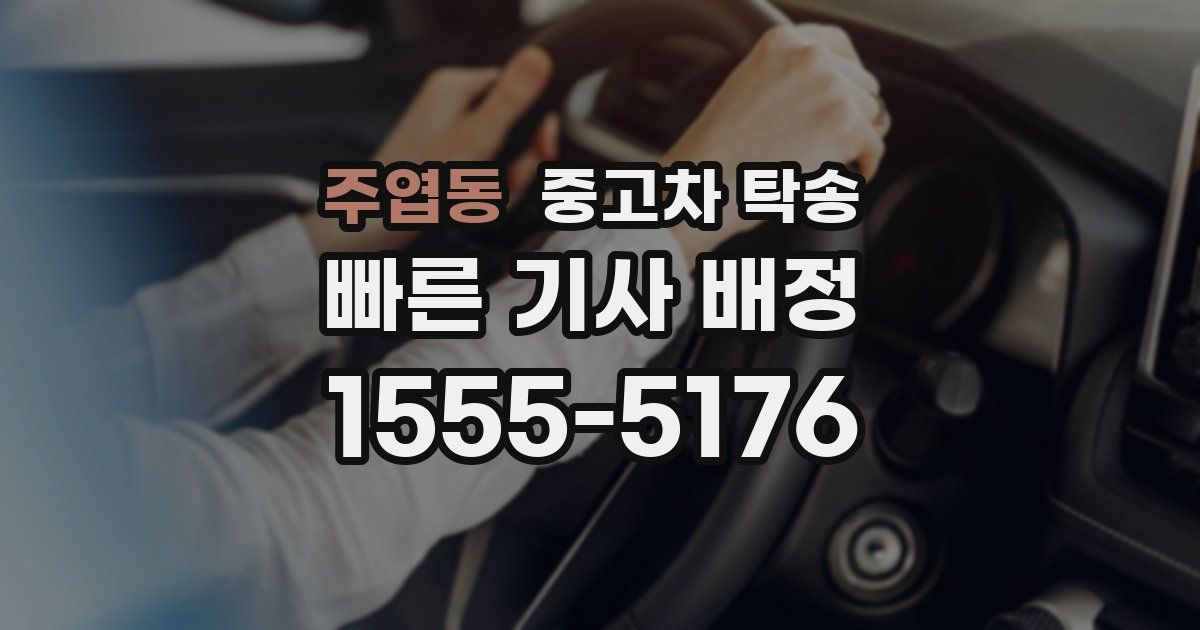 주엽동 중고차 탁송