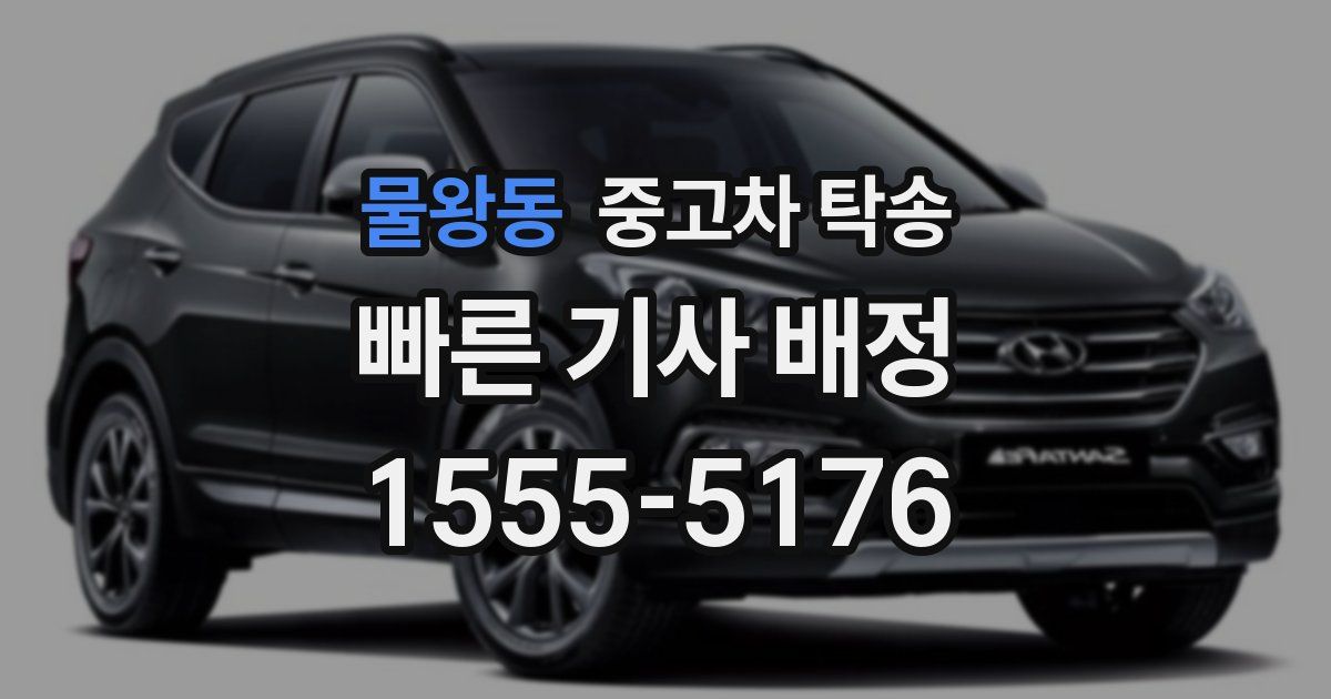 물왕동 중고차 탁송