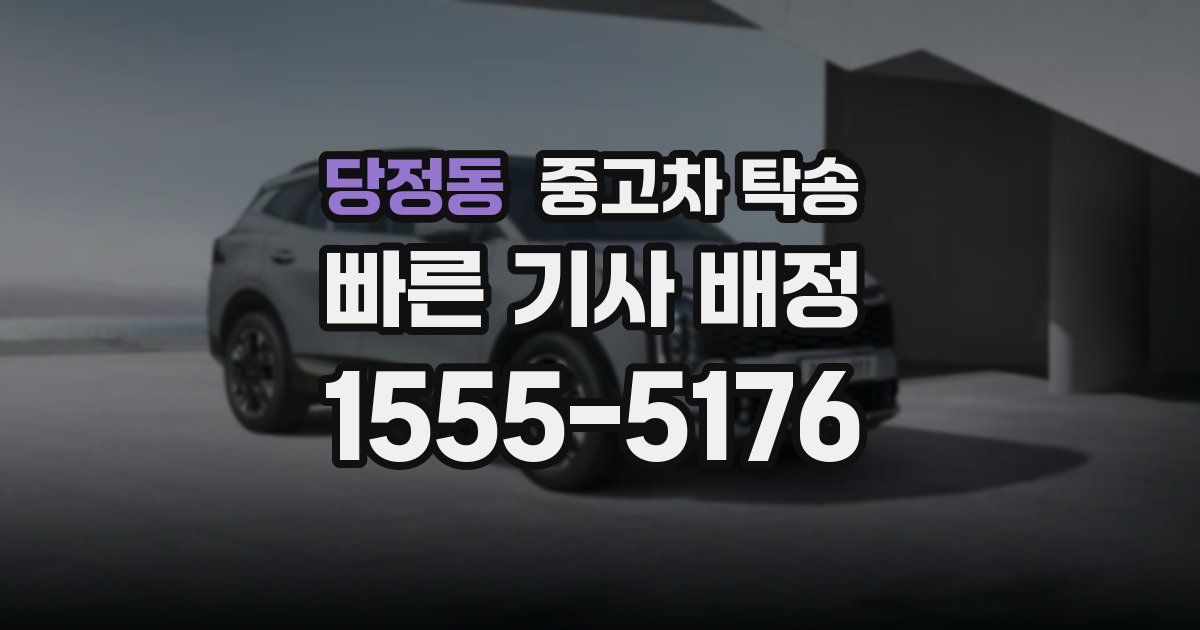 당정동 중고차 탁송