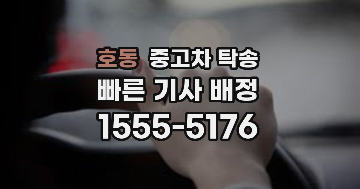 호동 중고차 탁송