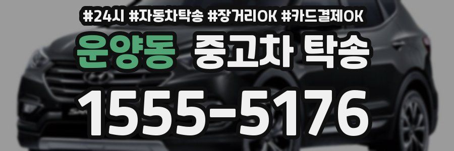 운양동 중고차 탁송
